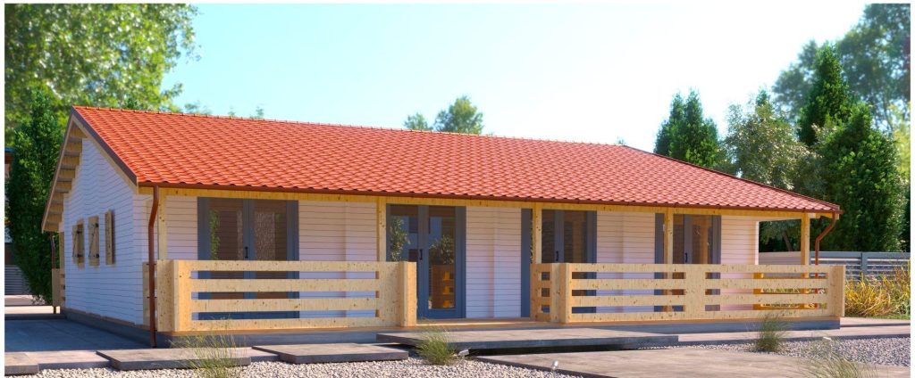 Casa de madeira Beirões T5 em pinho nórdico